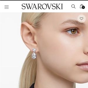 Swarovski Mesmera drop earrings
Mixed cuts, White, Rhodium plated